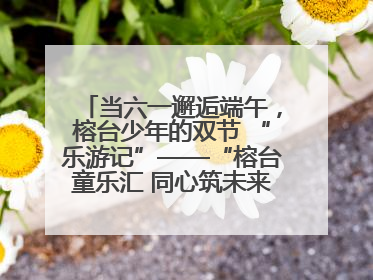 当六一邂逅端午，榕台少年的双节 “乐游记”——“榕台童乐汇 同心筑未来”六一嘉年华活动顺利举行