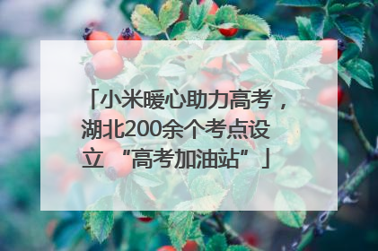 小米暖心助力高考，湖北200余个考点设立 “高考加油站”