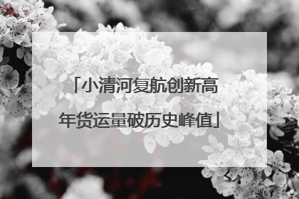 小清河复航创新高 年货运量破历史峰值