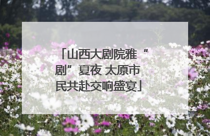 山西大剧院雅“剧”夏夜 太原市民共赴交响盛宴
