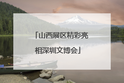 山西展区精彩亮相深圳文博会