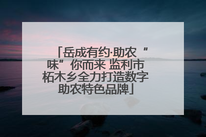 岳成有约·助农“味”你而来 监利市柘木乡全力打造数字助农特色品牌