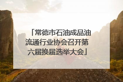 常德市石油成品油流通行业协会召开第六届换届选举大会