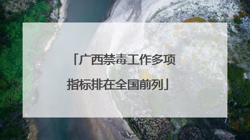 广西禁毒工作多项指标排在全国前列