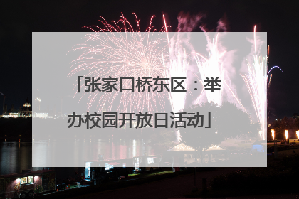 张家口桥东区：举办校园开放日活动