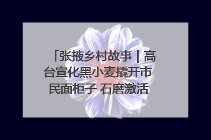 张掖乡村故事｜高台宣化黑小麦撬开市民面柜子 石磨激活村集体钱匣子