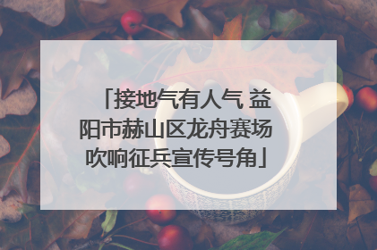 接地气有人气 益阳市赫山区龙舟赛场吹响征兵宣传号角
