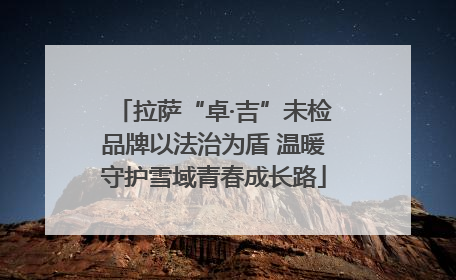拉萨“卓·吉”未检品牌以法治为盾 温暖守护雪域青春成长路