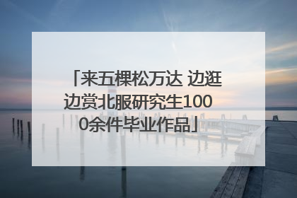 来五棵松万达 边逛边赏北服研究生1000余件毕业作品