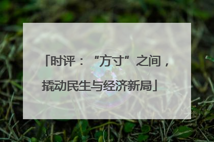 时评：“方寸”之间，撬动民生与经济新局
