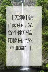 无须申请自动办，光谷个体户信用修复“免申即享”