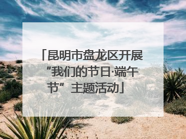 昆明市盘龙区开展“我们的节日·端午节”主题活动
