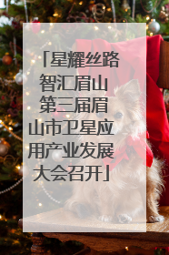星耀丝路 智汇眉山 第三届眉山市卫星应用产业发展大会召开