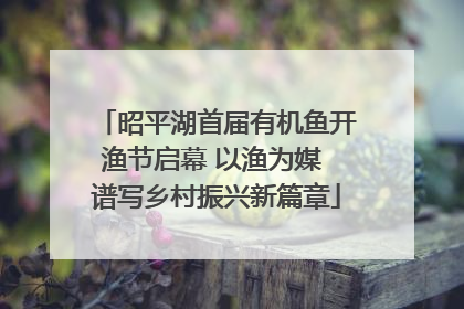 昭平湖首届有机鱼开渔节启幕 以渔为媒 谱写乡村振兴新篇章