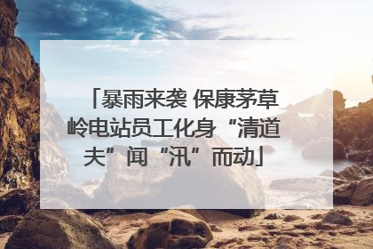 暴雨来袭 保康茅草岭电站员工化身“清道夫”闻“汛”而动