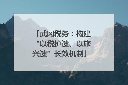 武冈税务：构建“以税护遗、以旅兴遗”长效机制