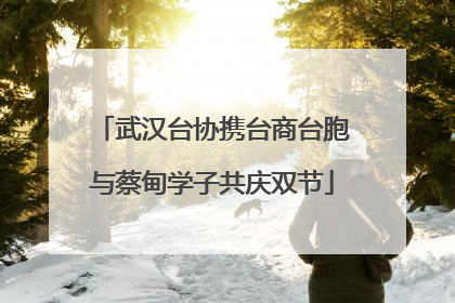 武汉台协携台商台胞与蔡甸学子共庆双节
