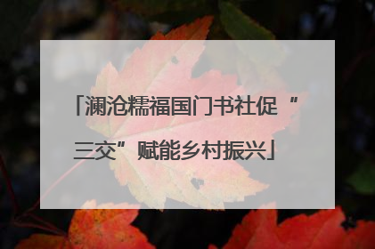 澜沧糯福国门书社促“三交”赋能乡村振兴