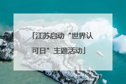 江苏启动“世界认可日”主题活动