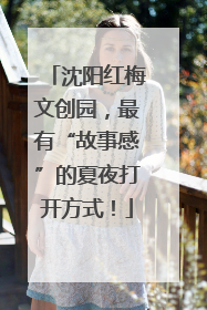 沈阳红梅文创园，最有“故事感”的夏夜打开方式！
