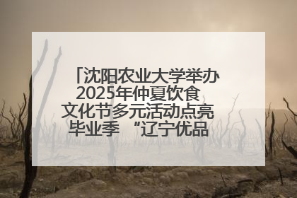 沈阳农业大学举办2025年仲夏饮食文化节多元活动点亮毕业季 “辽宁优品”进校园首站启动