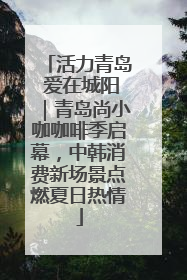 活力青岛 爱在城阳｜青岛尚小咖咖啡季启幕，中韩消费新场景点燃夏日热情