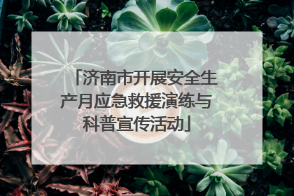 济南市开展安全生产月应急救援演练与科普宣传活动