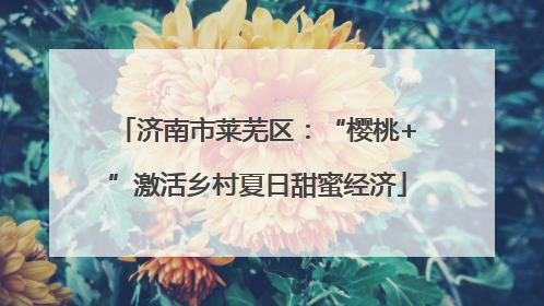 济南市莱芜区：“樱桃+”激活乡村夏日甜蜜经济