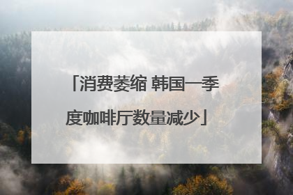 消费萎缩 韩国一季度咖啡厅数量减少