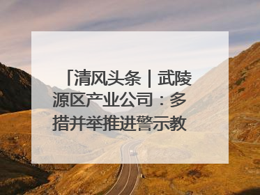 清风头条｜武陵源区产业公司：多措并举推进警示教育走深走实