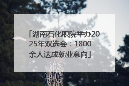 湖南石化职院举办2025年双选会：1800余人达成就业意向