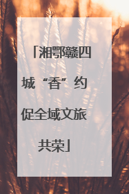 湘鄂赣四城“香”约促全域文旅共荣