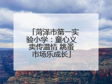 菏泽市第一实验小学：童心义卖传温情 跳蚤市场乐成长