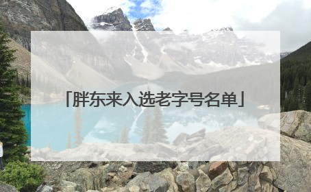 胖东来入选老字号名单