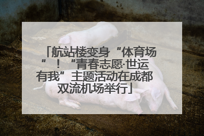 航站楼变身“体育场”！“青春志愿·世运有我”主题活动在成都双流机场举行