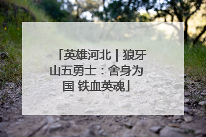 英雄河北｜狼牙山五勇士：舍身为国 铁血英魂