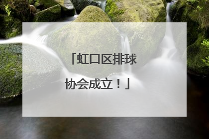 虹口区排球协会成立！