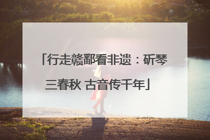 行走赣鄱看非遗：斫琴三春秋 古音传千年