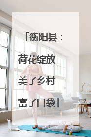 衡阳县：荷花绽放 美了乡村 富了口袋
