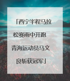西宁半程马拉松赛雨中开跑 青海运动员马文良斩获冠军