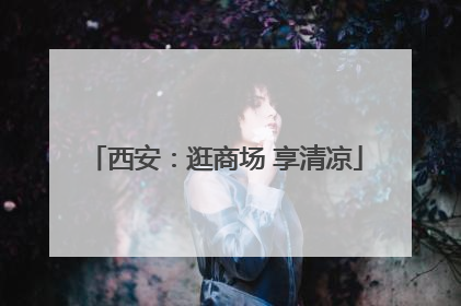 西安：逛商场 享清凉