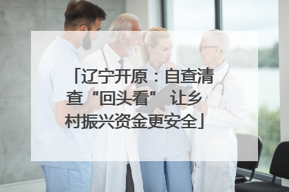 辽宁开原：自查清查“回头看” 让乡村振兴资金更安全