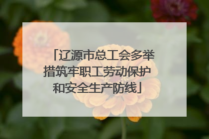 辽源市总工会多举措筑牢职工劳动保护和安全生产防线