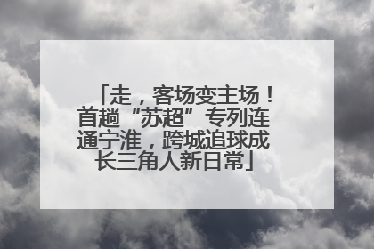 走，客场变主场！首趟“苏超”专列连通宁淮，跨城追球成长三角人新日常