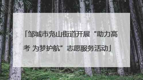 邹城市凫山街道开展“助力高考 为梦护航”志愿服务活动