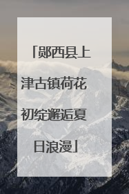 郧西县上津古镇荷花初绽邂逅夏日浪漫