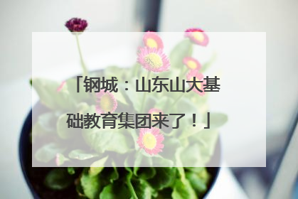 钢城：山东山大基础教育集团来了！