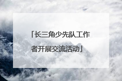长三角少先队工作者开展交流活动