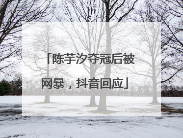 陈芋汐夺冠后被网暴，抖音回应