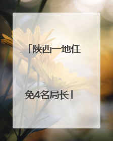 陕西一地任免4名局长